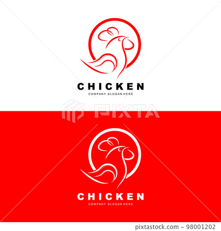 Chicken Logo, Farm Animal Vector, Design For Chicken Farm, Fried Chicken Restaurant, Cafe Chicken Logo, Farm Animal Vector, Design For Chicken Farm, Fried Chicken Restaurant, Cafe 98001202