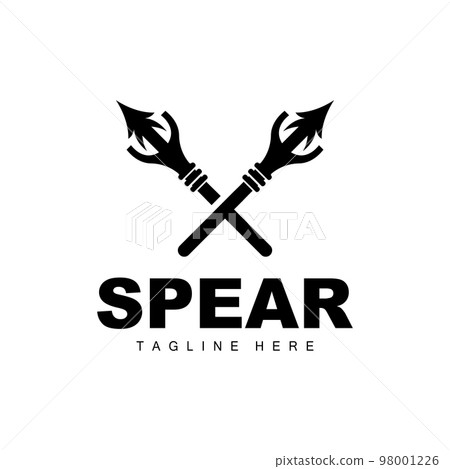 Spear Logo, Long Range Throwing Weapon Target Icon Design, Product And Company Brand Icon Illustration 98001226