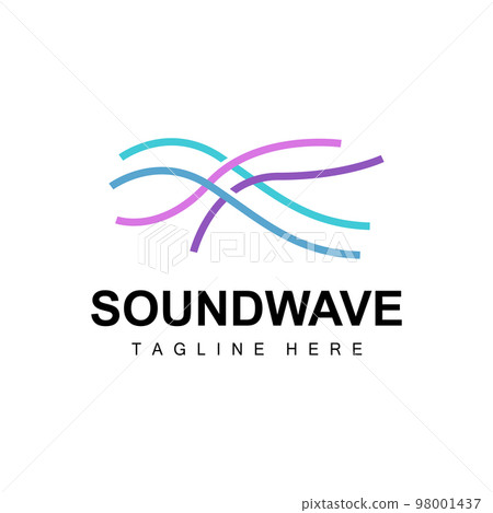 Sound Wave Logo, And Sound Tone Vector Icon Template Music Brand Product 98001437