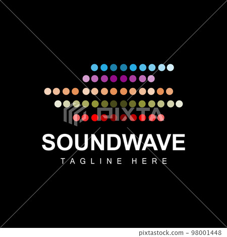 Sound Wave Logo, And Sound Tone Vector Icon Template Music Brand Product 98001448