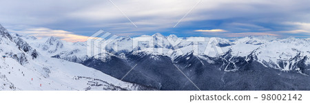 Canadian Mountain Landscape Nature Background covered in snow. Whistler Canadian Mountain Landscape Nature Background covered in snow. Whistler 98002142