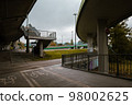 Pedestrian and bicycle paths on the road interchange. 98002625