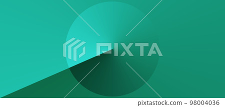Abstract modern green background with circle and gradient. Abstract modern green background with circle and gradient. 98004036