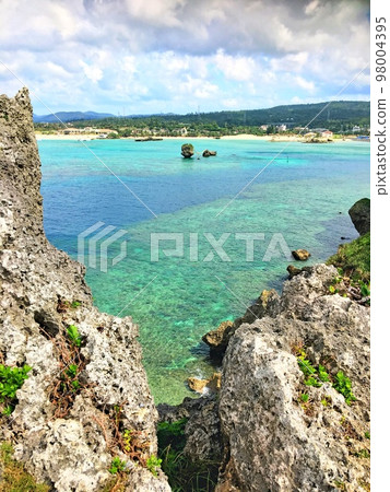 Okinawa Manzamo blue sea Okinawa Manzamo blue sea 98004395