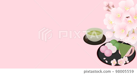 Cherry blossom viewing Japanese sweets 98005559