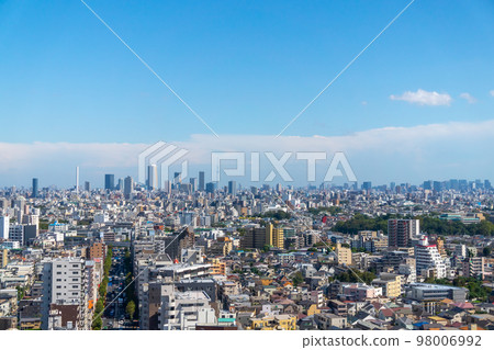 俯瞰池袋的東京風景 98006992