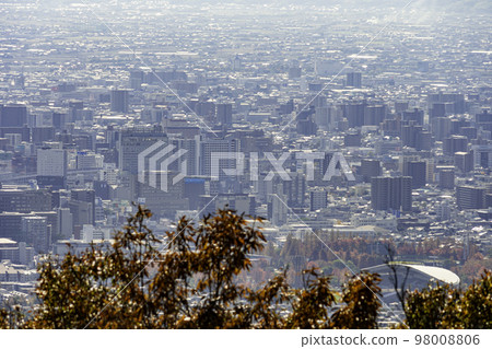 Around the west exit of Okayama Station from Mt. Kasai, Okayama City, Okayama Prefecture Around the west exit of Okayama Station from Mt. Kasai, Okayama City, Okayama Prefecture 98008806