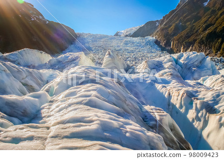 Franz Josef Glacier in Southern Alps, New Zealand South Island Franz Josef Glacier in Southern Alps, New Zealand South Island 98009423