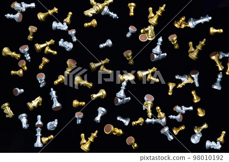 Chess many Figure fly floating in mid air, unpredictable failure of business plan strategy and human resources organization risk management. Collapse chess table game with high risk success game Chess many Figure fly floating in mid air, unpredictable failure of business plan strategy and human resources organization risk management. Collapse chess table game with high risk success game 98010192