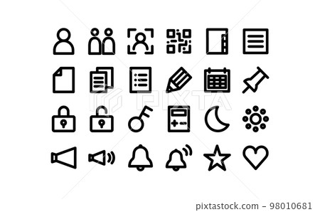 Communication equipment related icon set ③-1 98010681