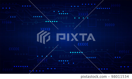 technology background with hi-tech digital data technology background with hi-tech digital data 98011534