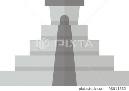 archaeological site illustration in minimal style 98011883