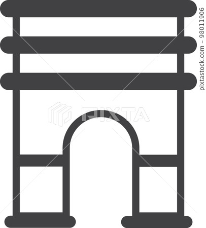 Triumphal arch illustration in minimal style 98011906