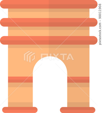 Triumphal arch illustration in minimal style Triumphal arch illustration in minimal style 98011908