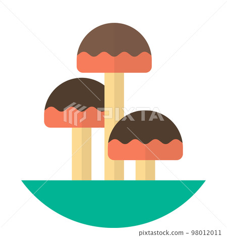 mushroom illustration in minimal style mushroom illustration in minimal style 98012011