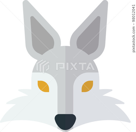 wolf illustration in minimal style 98012041