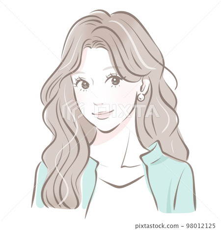 女性插畫素材 98012125