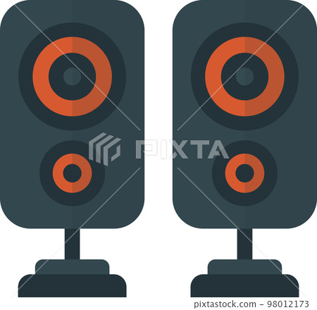 speaker illustration in minimal style speaker illustration in minimal style 98012173