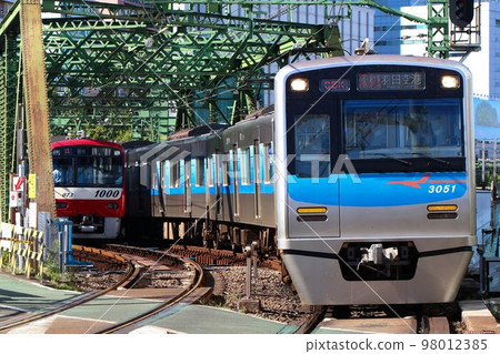 Commuter Train Keisei Electric Railway Type 3050 Sky Blue Commuter Train Keisei Electric Railway Type 3050 Sky Blue 98012385