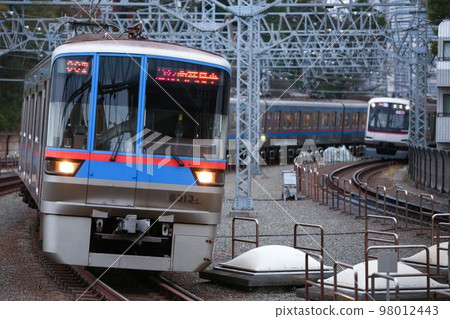 Commuter Train Toei Subway Mita Line and Tokyu Toyoko Line Commuter Train Toei Subway Mita Line and Tokyu Toyoko Line 98012443