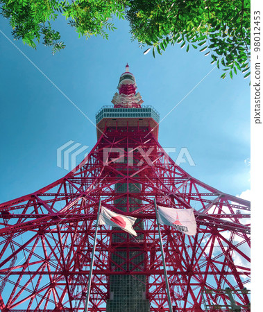 《東京》從下面仰望的東京鐵塔 《東京》從下面仰望的東京鐵塔 98012453