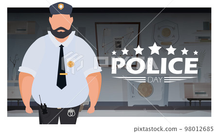Poster Police Day Defender's Day. Vector. 98012685