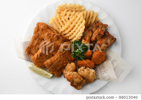 Fried Chicken Assorted Fried Food Platter Fried Chicken Assorted Fried Food Platter 98013040