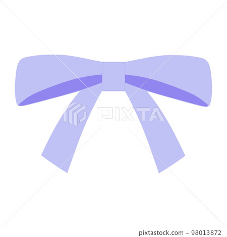 簡單可愛的紫絲帶單人插畫 簡單可愛的紫絲帶單人插畫 98013872