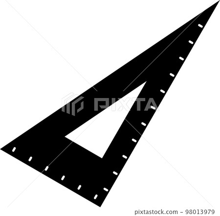 三角尺的簡單圖示 98013979
