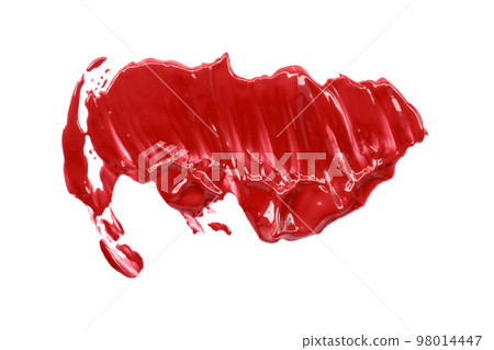 Shiny red brush isolated on a white background. Shiny red brush isolated on a white background. 98014447