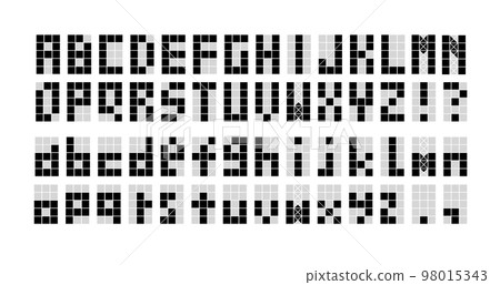 Digital display Alphabet Alphabet Letter Upper and lower case set Digital display Alphabet Alphabet Letter Upper and lower case set 98015343