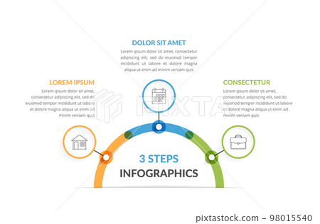 Infographic Template with Three Elements Infographic Template with Three Elements 98015540