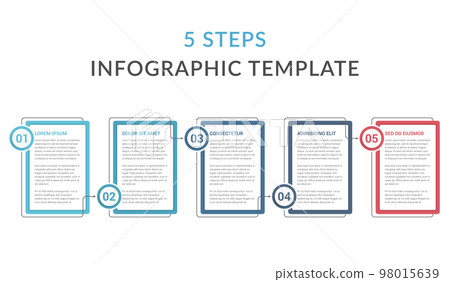 Infographic Template with 5 Steps Infographic Template with 5 Steps 98015639