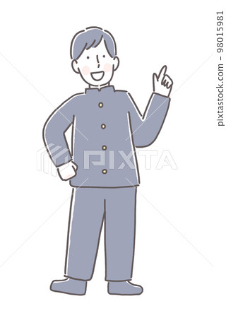 有微笑的男學生 有微笑的男學生 98015981