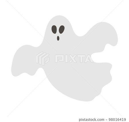 Halloween spook, ghost, being, haunted person Stock Illustration