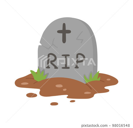 Vector tomb with RIP inscription. Halloween cemetery icon. Autumn all saints eve illustration with. Samhain party sign design. Vector tomb with RIP inscription. Halloween cemetery icon. Autumn all saints eve illustration with. Samhain party sign design. 98016548