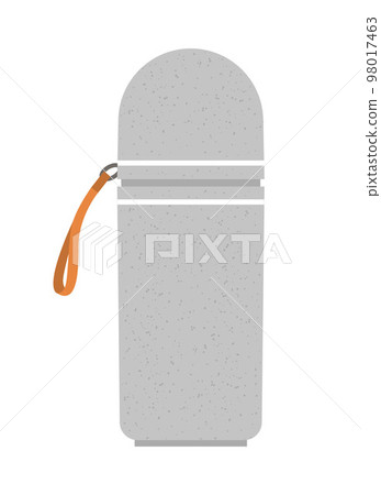 Vector thermos bottle isolated on white background. Container for hot drinks illustration isolated on white background 98017463