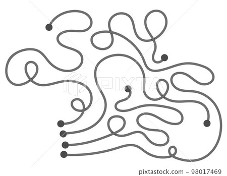 Vector maze template. Blank black and white labyrinth isolated on white background. Preschool printable educational activity or game sample. Vector maze template. Blank black and white labyrinth isolated on white background. Preschool printable educational activity or game sample. 98017469