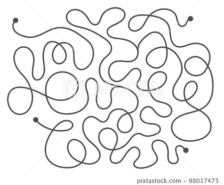 Vector maze template. Blank black and white labyrinth isolated on white background. Preschool printable educational activity or game sample. Vector maze template. Blank black and white labyrinth isolated on white background. Preschool printable educational activity or game sample. 98017473