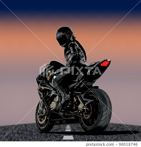 Motorcycle motorcycle bike bike girl woman background 98018746