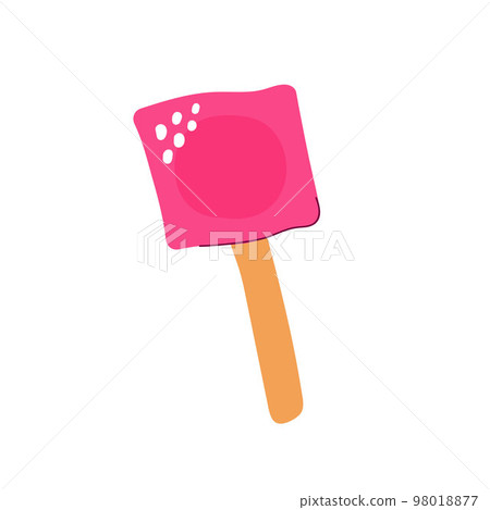 Cartoon round candy on a stick. Lollipop image 98018877