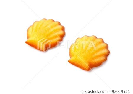 Madeleine sweets white background 98019595