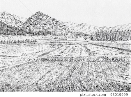 Rural landscape in winter 98019999