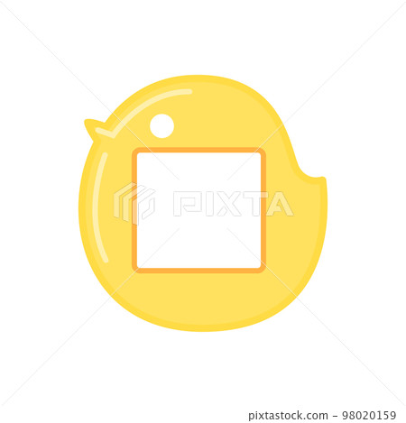 Kindergarten / nursery school name tag (chick) 98020159