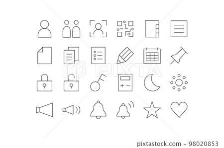 Communication equipment related icon set ③-3 98020853