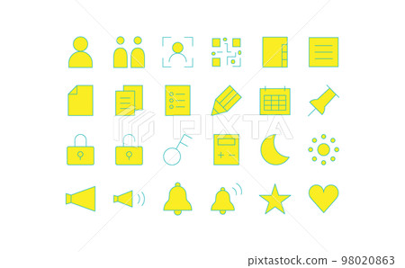 Communication equipment related icon set ③-12 98020863