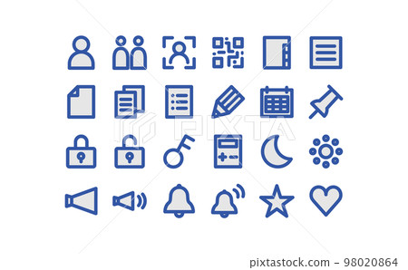 Communication equipment related icon set ③-13 98020864
