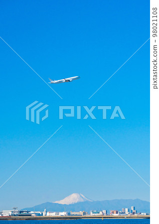 東京絕景富士山和客機 98021108
