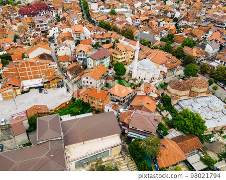 Prizren Old Town. Popular Tourist Destination in Kosovo. Historic and touristic city located in Prizren. Balkans. Europe.  98021794