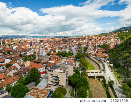 Prizren Old Town. Popular Tourist Destination in Kosovo. Historic and touristic city located in Prizren. Balkans. Europe. Prizren Old Town. Popular Tourist Destination in Kosovo. Historic and touristic city located in Prizren. Balkans. Europe. 98021796